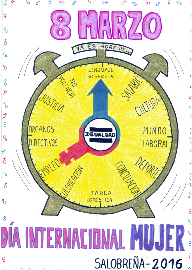 Cartel ganador.