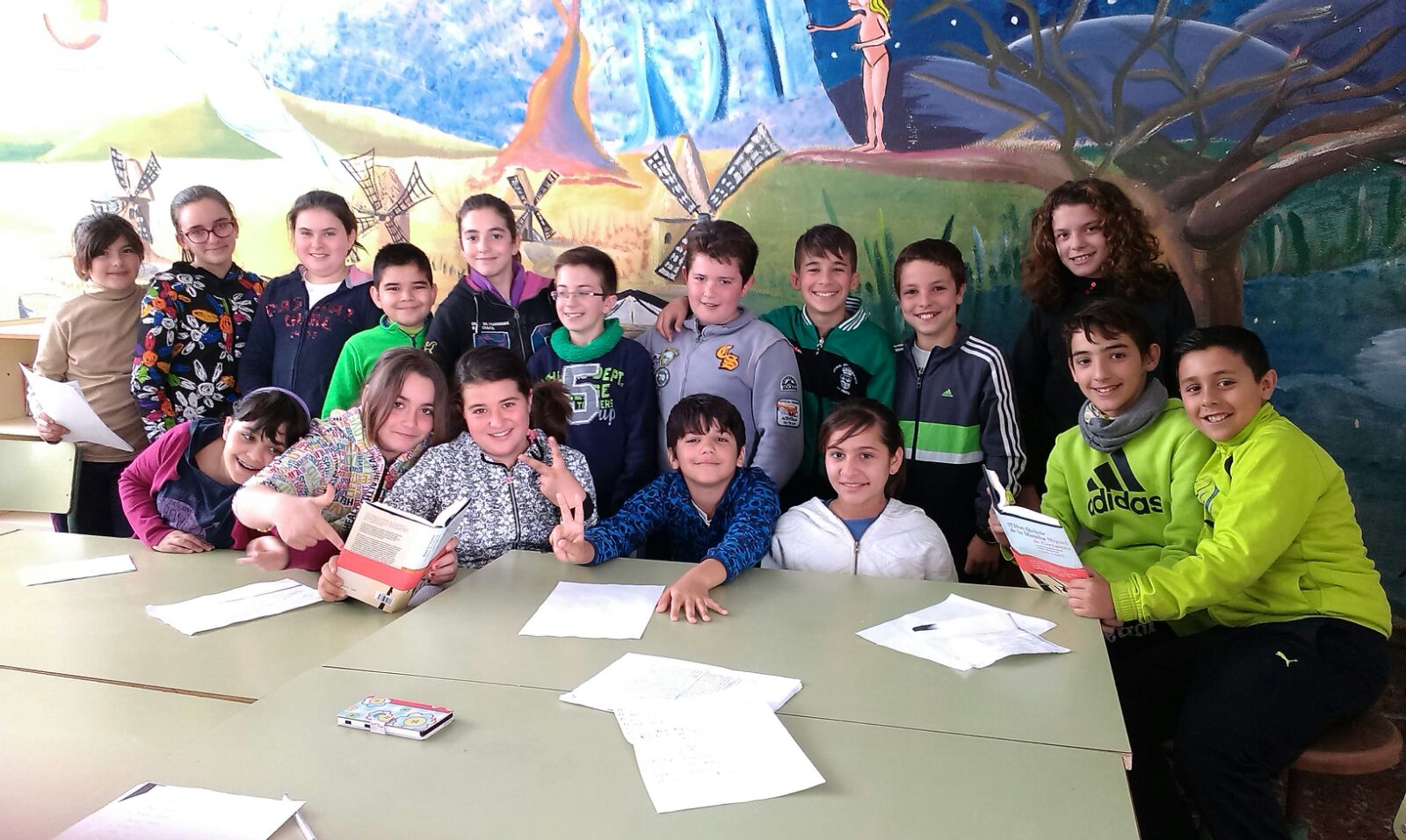 Uno de los grupos participantes del Colegio Segalvina de Salobreña.