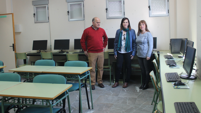 Una de las aulas que se han reformado.