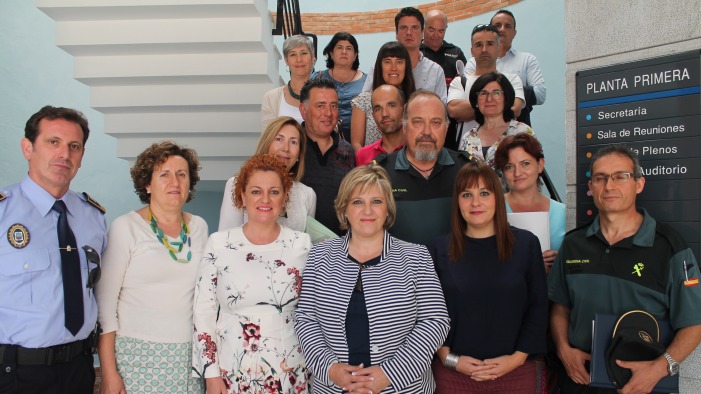 Participantes en la reunión celebrada en el Ayuntamiento de la Villa